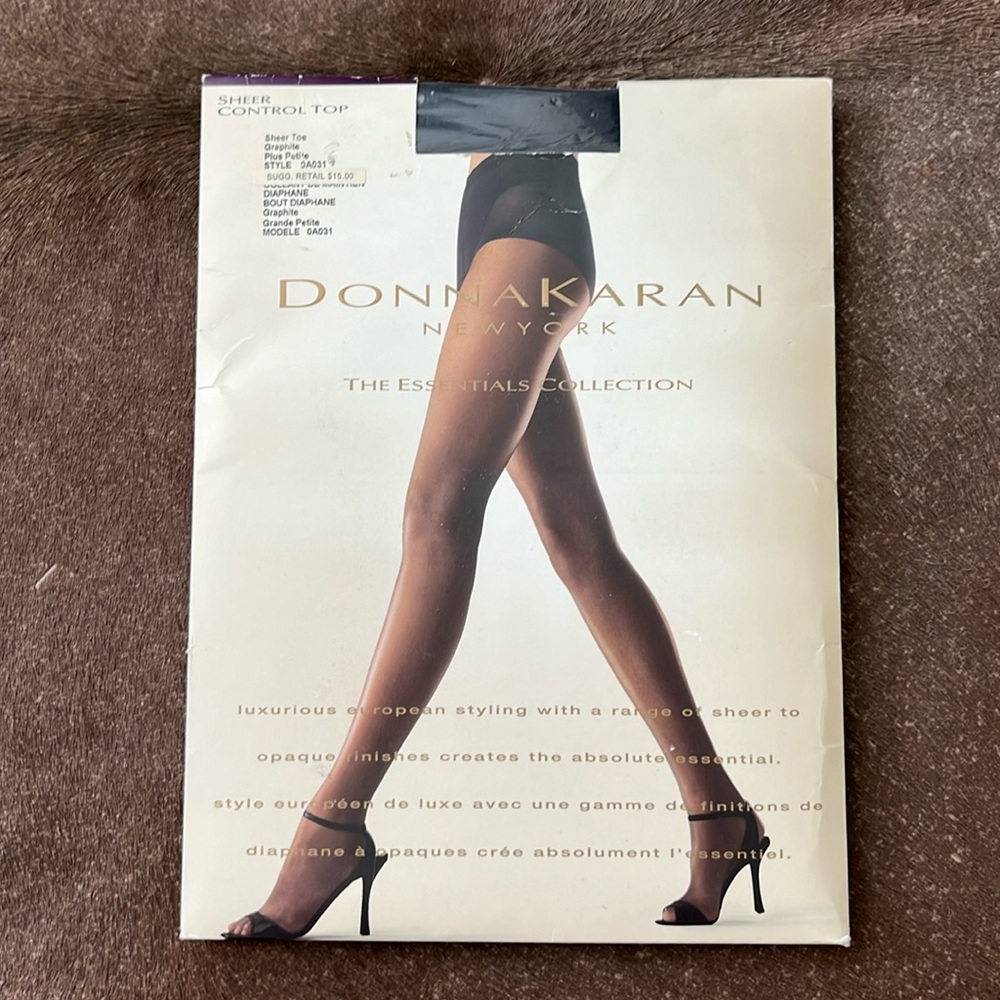 Donna Karan DKNY The Essentials Sheer Toe Control Top Tights Pantyhose